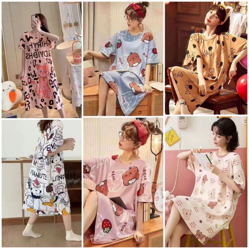 (ukuran standar)DASTER IMPORT DASTER KARAKTER LUCU BAJU TIDUR DASTER WANITA IMPORT