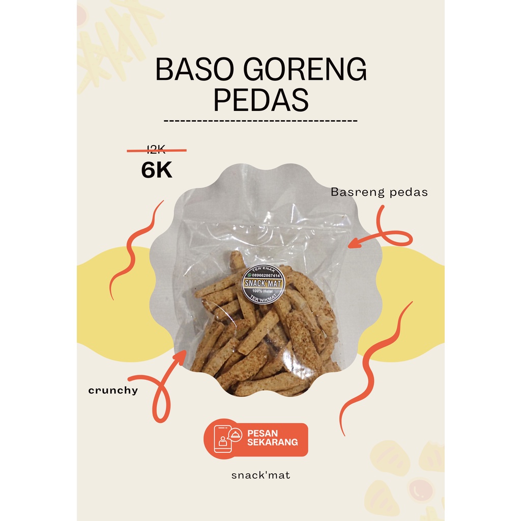 

Snack'Mat - Basreng Pedas/Baso Goreng Pedas