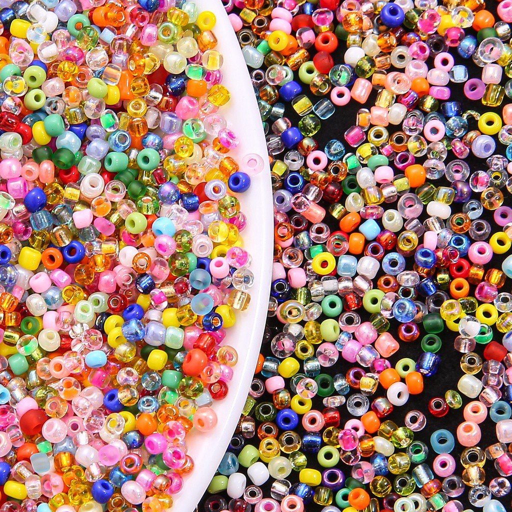 1000pcs 3mm Charm Czech Glass Seed Spacer Beads DIY Bracelet Necklace Jewelry Making Accessories