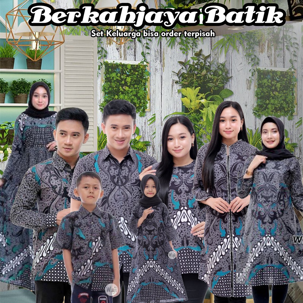 Batik Couple Keluarga Set Pakaian Keluarga Cowo Cewe Dewasa dan Anak Dimensi Series