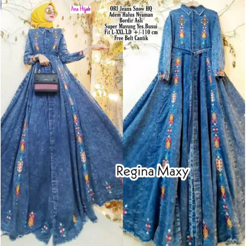 Gamis maxy dress jeans REGINA MAXY