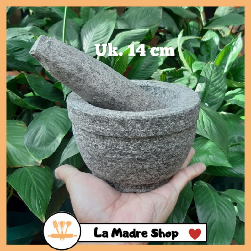 LUMPANG BATU MINI & ALU PENUMBUK utk Bumbu, Sambal dll