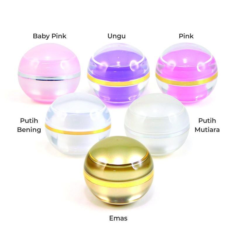 Pot Kosmetik 5gr Apple Round / Tempat Salep 5gr / Wadah Cream 5gr / Pot Sample