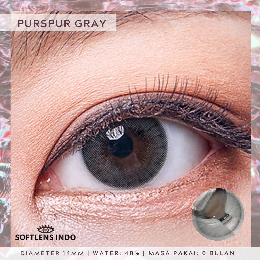 Softlens mata plus + Princess purspur gray/ abu