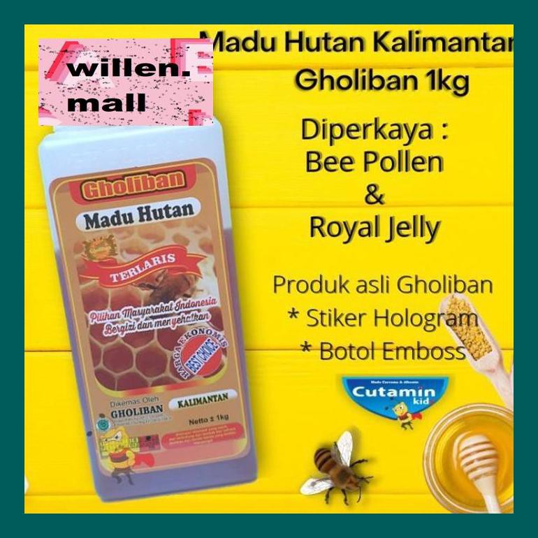 

S0Vitxd Madu Asli/Madu Murni/Madu Hutan Kalimantan 1Kg Gholiban Asli S50Vt0H