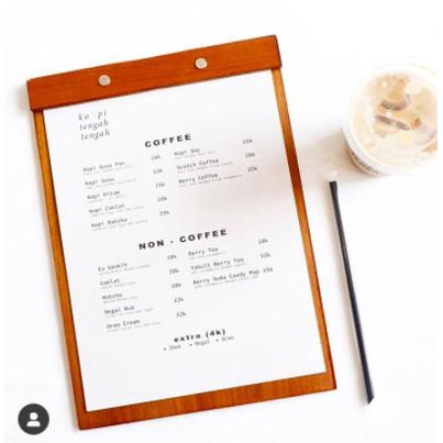 

Nov | Papan Menu/Menu Board Cafe/Resto A4 Free Grafir Logo