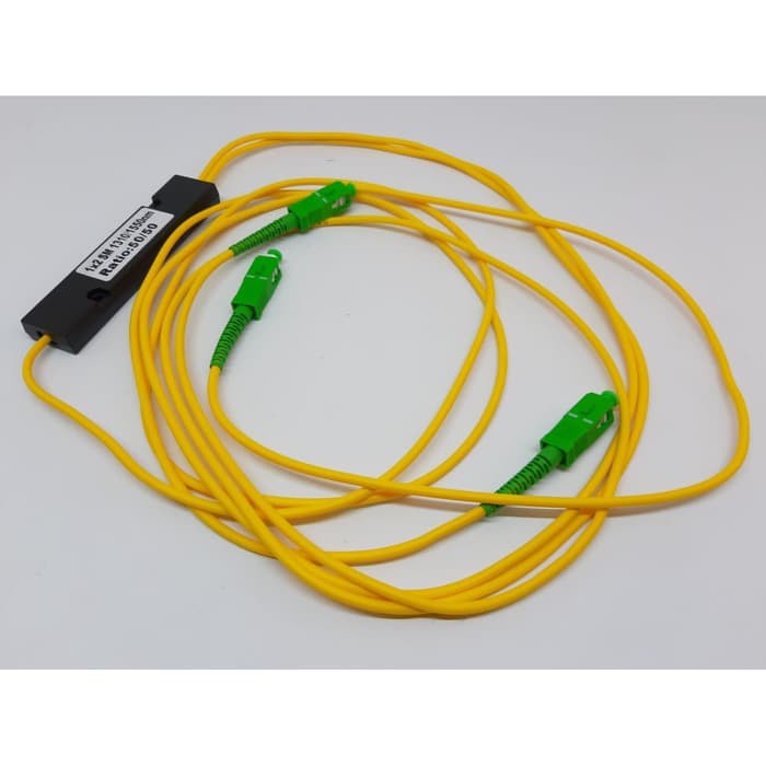 Telecom grade optical splitter, router 1:2 taper type 1:2 fiber splitter, one point two pigtail type