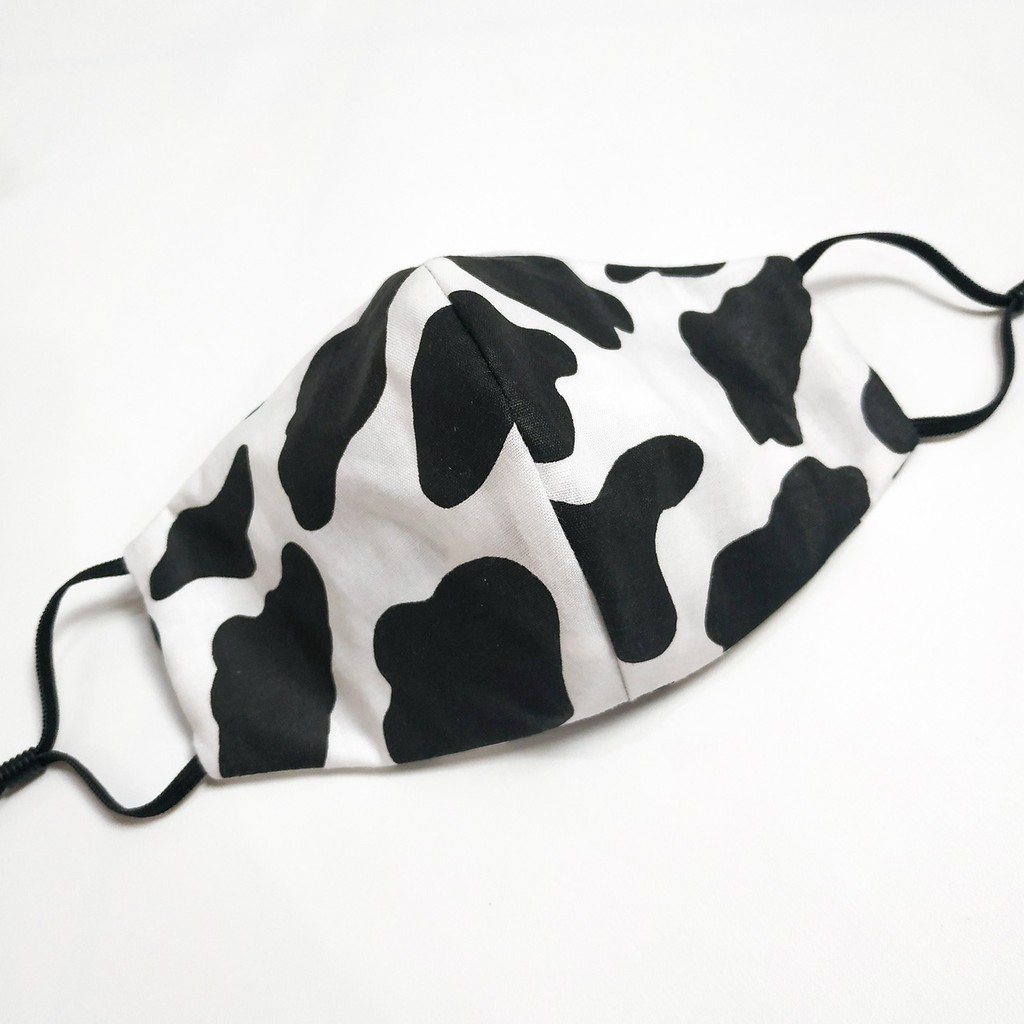 Masker Katun Motif ( COW PRINT )