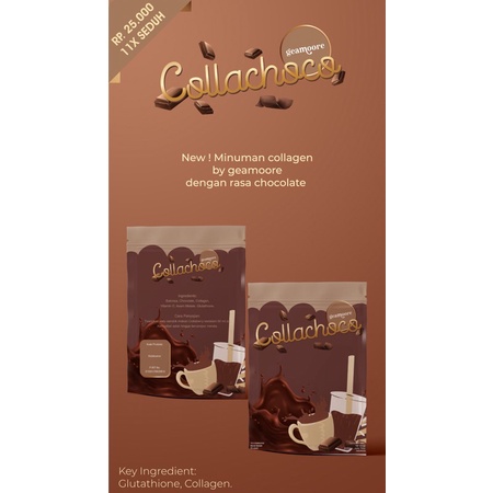 COLLABERRY COLLACHOCO COLLAGEN DRINK BY GEAMOORE MINUMAN COLLAGEN IJIN PIRT / BPOM