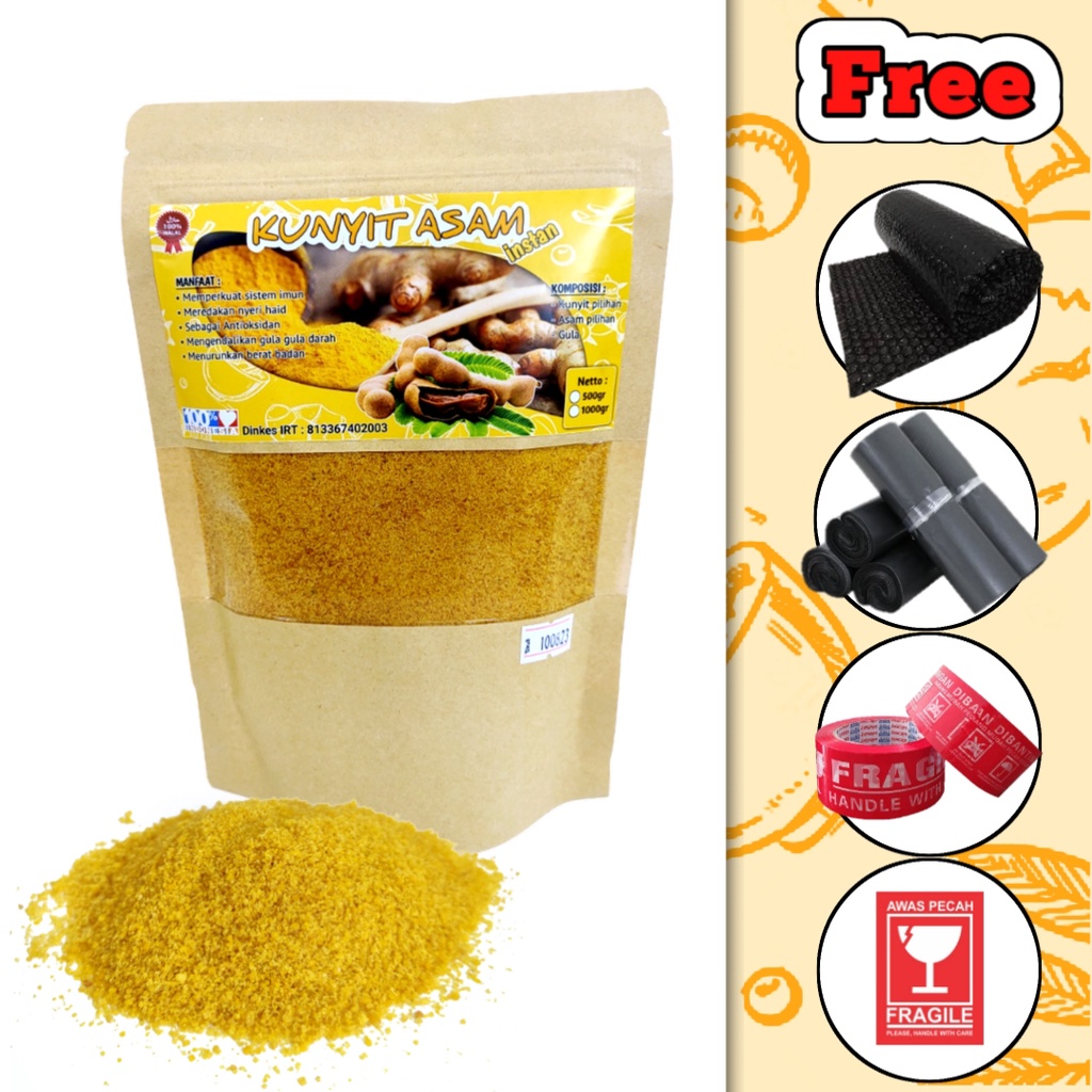 

Kunyit Asam Bubuk Instan kunir asam bubuk 500 gr