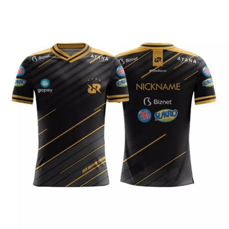 JERSEY BAJU KAOS RRQ 2019 2020 2021 Mobile legends Free fire Aov Pubg (FREE NICKNAME)