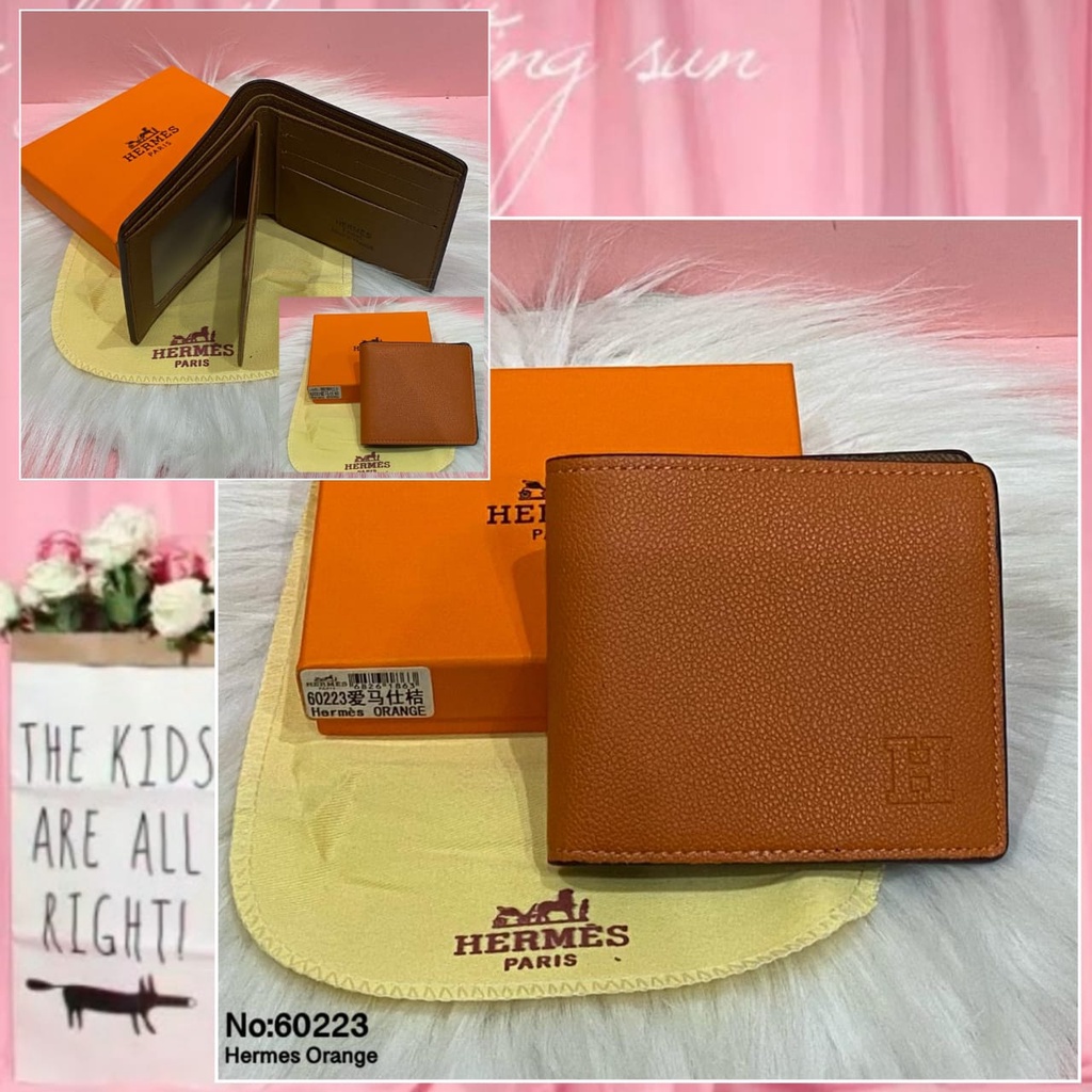 Dompet Lipat Pria Import Dompet Kartu Pendek Free Box