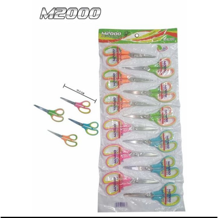 

M2000 Gunting Kertas / Stainless Steel Scissors M2000 SP-TC170 LUSIN