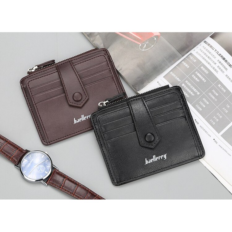 BAELLERRY K9102 Dompet Kartu Pria Bahan Kulit PU Leather Premium WATCHKITE WKOS