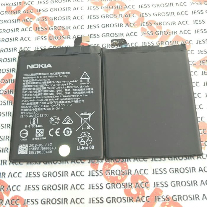 Baterai Battery Original 100% Cabutan NOKIA 2 Android , HE338 , HE-338