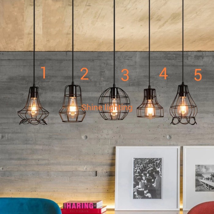 Lampu Meja - Lampu Gantung Industrial Cafe/Restoran/Meja Makan