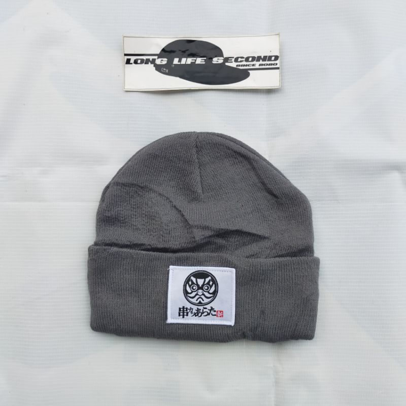 topi beanie hat kupluk rajut second bekas preloved original branded