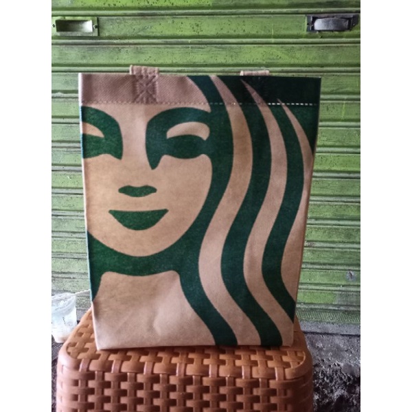 Starbucks spunbond starbucks tote bag reuseable