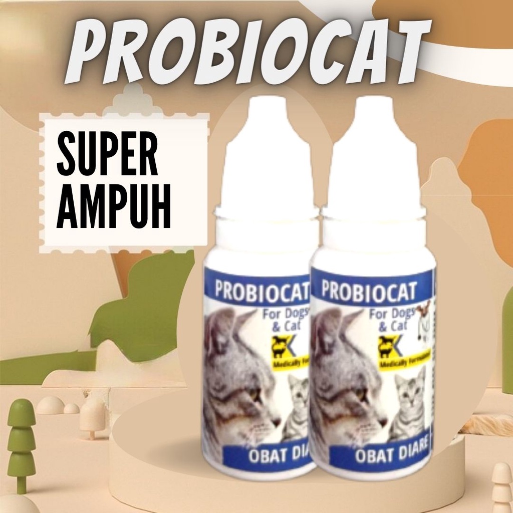 OBAT Diare Hewan Anjing Kucing Kelinci PROBIOCAT FEZONE