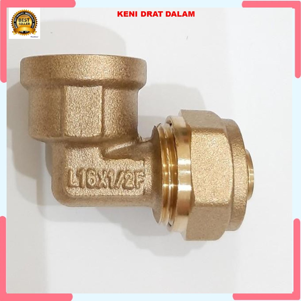 KENI AIR PANAS 1/2 IN KENI DARAT DALA AIR PANAS 1/2 INCHI KENI AIR PANAS KDD AIR PANAS ELBO DRAT DAL