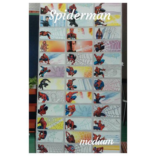 

Sticker Label Nama Waterproof SPIDERMAN