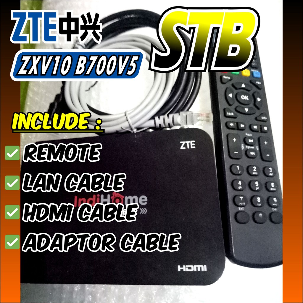 Stb Zte Zxv10 B700v5 Ex Plat Merah Shopee Indonesia