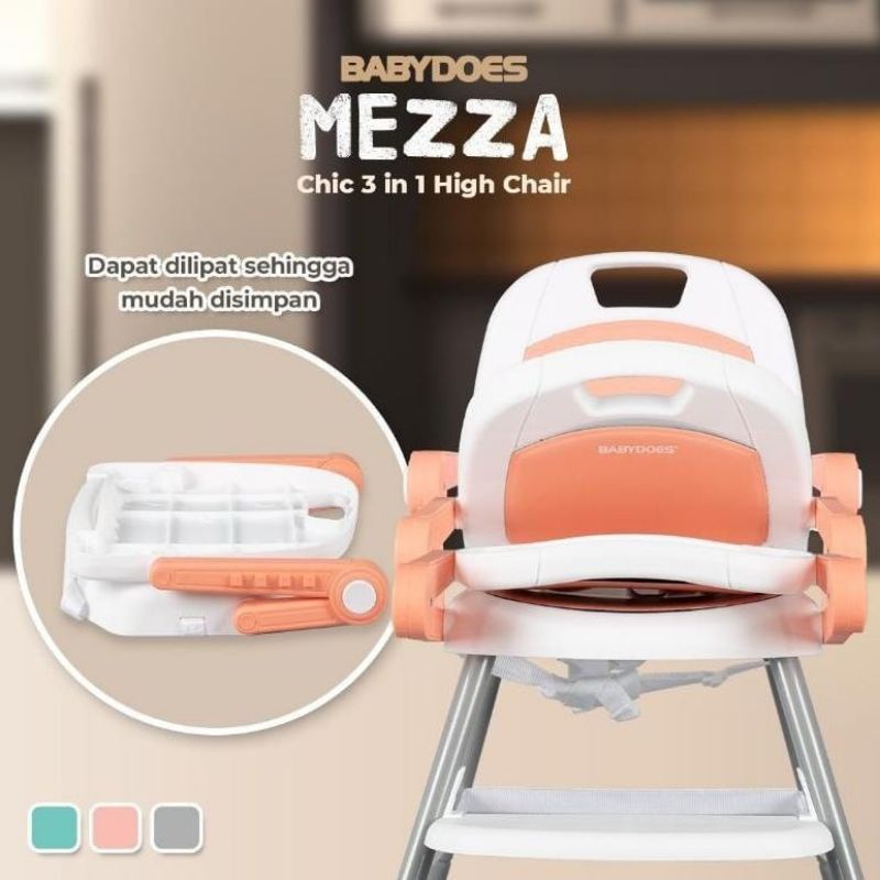 Babydoes MEZZA 3in1 high chair booster seat CH614