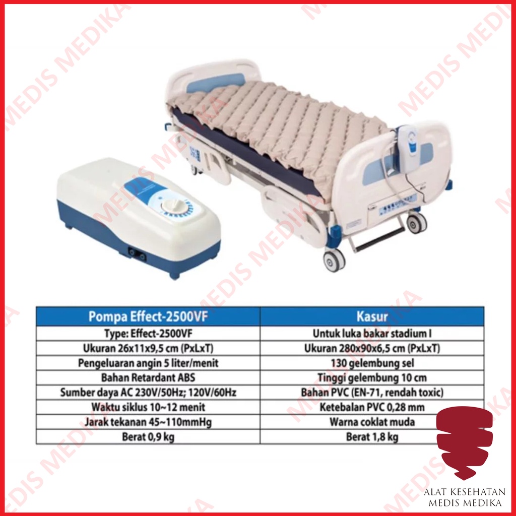 Matras Anti Decubitus 2500VF Nesco Matrass Luka Dekubitus Kasur Angin With pump 2500 VF