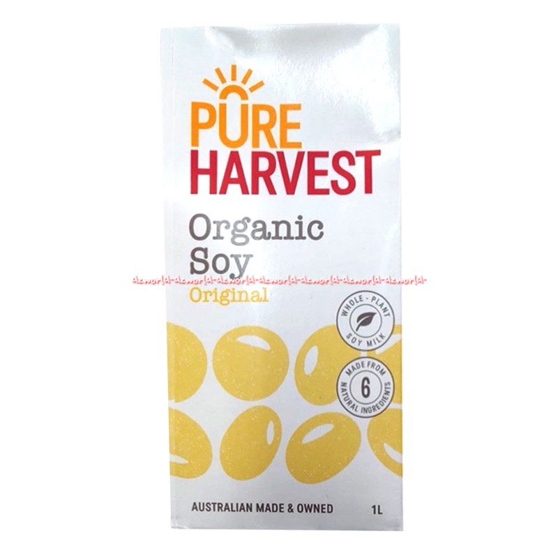 Pureharvest Natures 1L Soy Milk Oat Rice Milk Its Organic Original Susu Soya Kedelai Air Beras Susu Oatmilk UHT Siap Minum Pure Harvest Natural