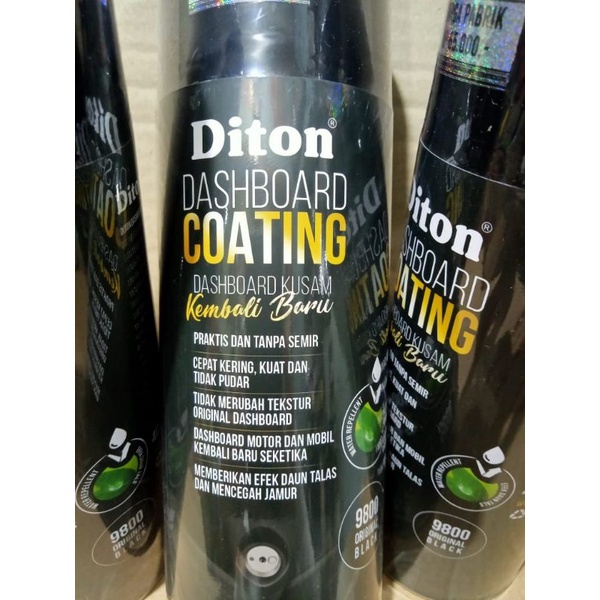 Diton DASHBOARD COATING Original Black 9800 Pilok Pilox Cat Diton Dashboard Coating 400ml Original Black 9800 Cat Semprot