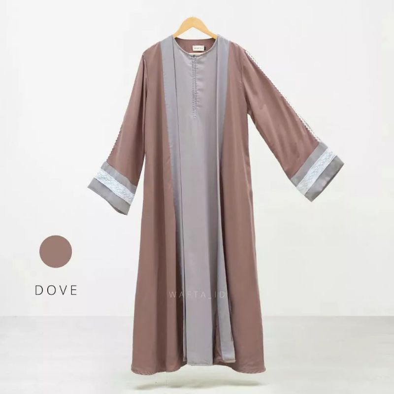 Sarah Abaya Dove by Wafta