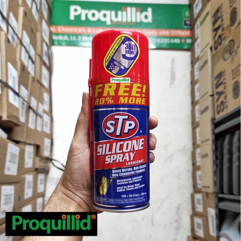 STP SILICONE SPRAY LUBRICANT 300 ML OIL CAIRAN SEMPROT MINYAK PELUMAS SILIKON ANTI KARAT PELEMBAB EL