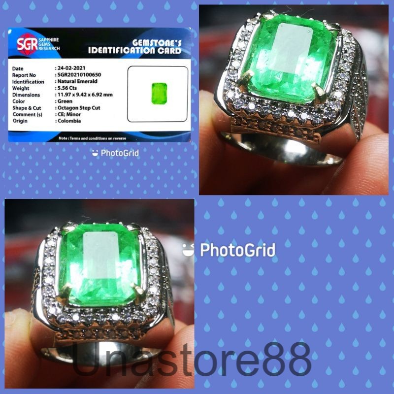 CINCIN PERMATA ZAMRUD COLOMBIA + MEMO