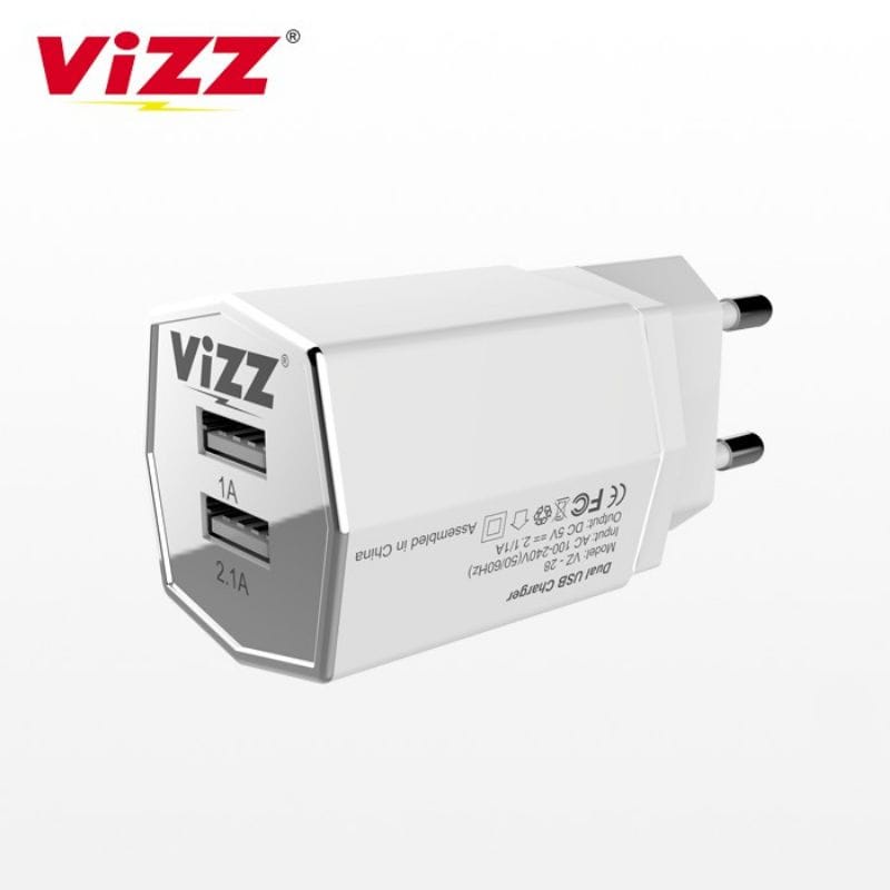 Charger VIZZ VZ-28 2USB 2.1A Android Micro Casan VIZZ VZ28 2USB 2.1A USB Micro