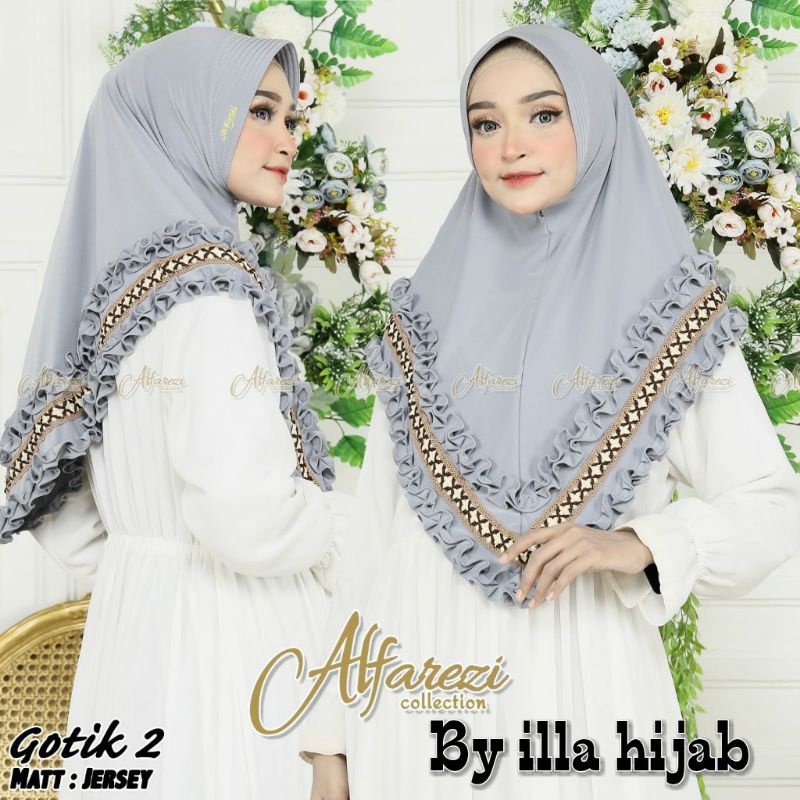 { Best Seller } JILBAB INSTAN JERSEY TERBARU / JILBAB INSTAN GOTIK MAHARANI ORIGINAL AL FAREZI / JIL