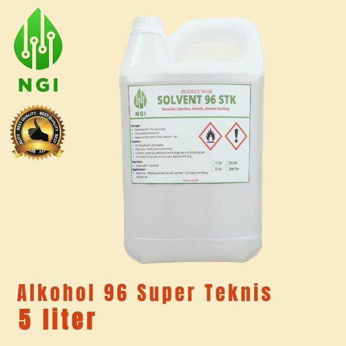 alkohol 96 super teknis / Solvent teknis 5 liter