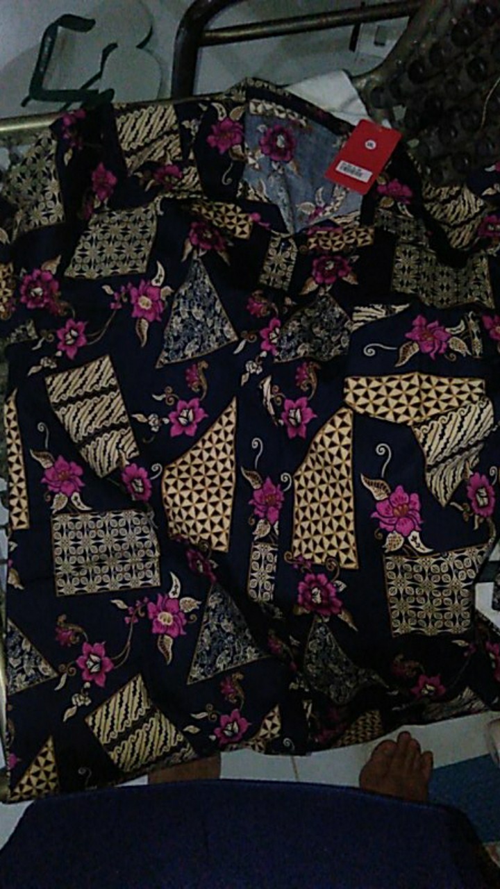 Bl - 03650 Tunik Oversize Wanita Lengan Panjang Batik