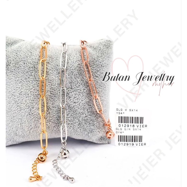 Gelang (Vier) Replika Berlian Look Diamond / Lapis Emas