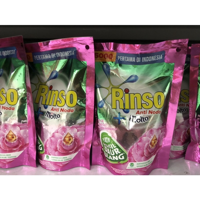 SABUN CAIR RINSO + MOLTO ANTI NODA KEMASAN 5000/215 ml
