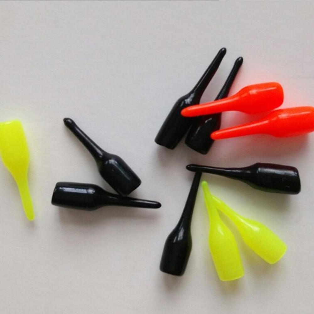 Suyo 50PCS Pelampung Memancing Drift Tail Malam Rig Tali-Tembok Bahan Fishing Tackles Tools Stoppers Konektor Karet Bercahaya