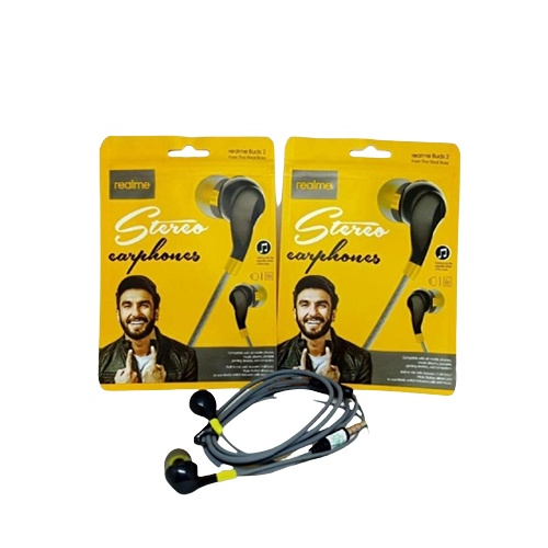 ANG HANDSFREE/HEADSET/EARPHONE REALME BUDS 2 MODEL RMA-103 STEREO EARPHONE + MIC SUARA MANTUL