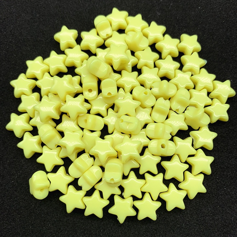 30Pcs/lot 12mm Akrilik Pentagram Beads