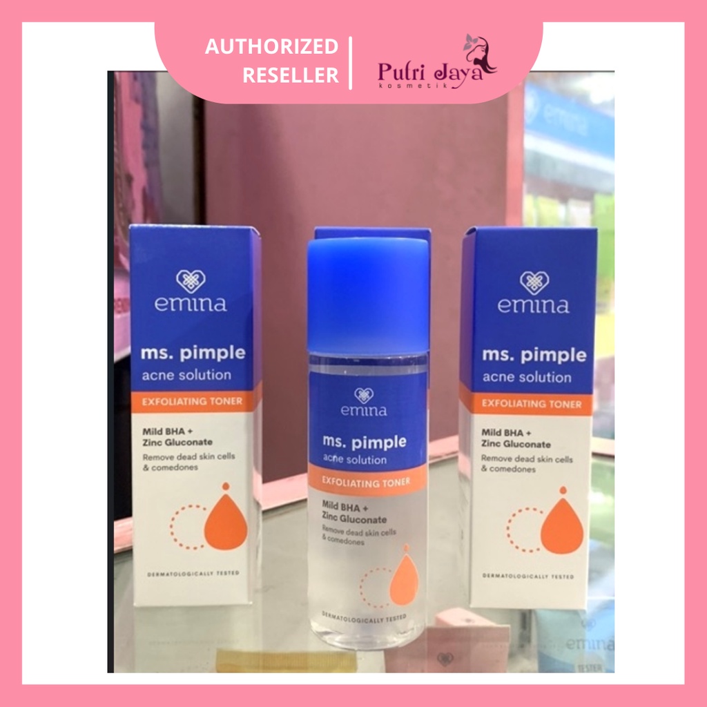 Jual Emina Ms. Pimple Acne Solution Exfoliating Toner
