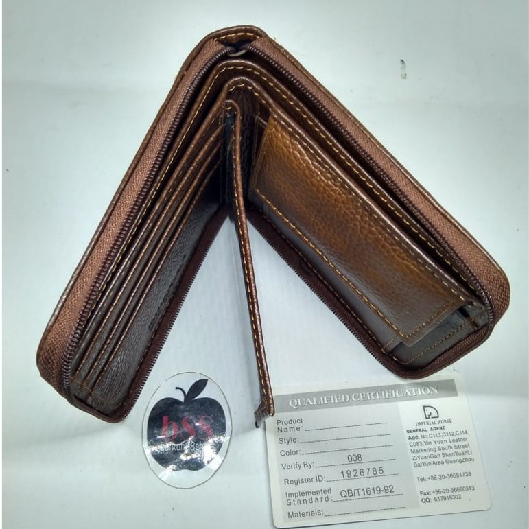 Dompet / Dompet Import / Dompet Pria Wanita Kulit Asli / Imperial Horse 024K