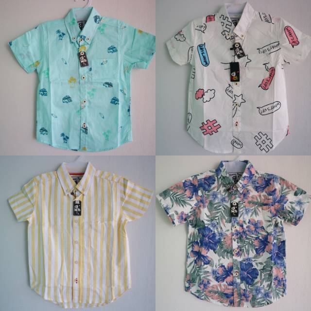 Kemeja Anak Cowok Dj Kids Premium