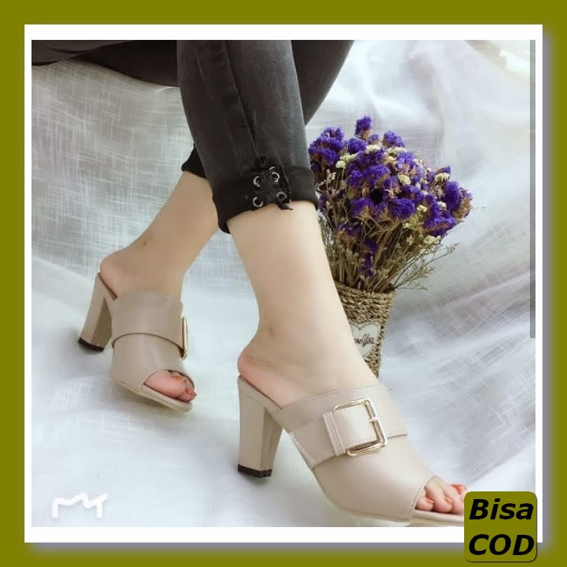 Sendal Haihil Sandal Haihils High Heels Hills Pesta Wanita Import WB713 Hak Tahu Gesper Dv Sp12
