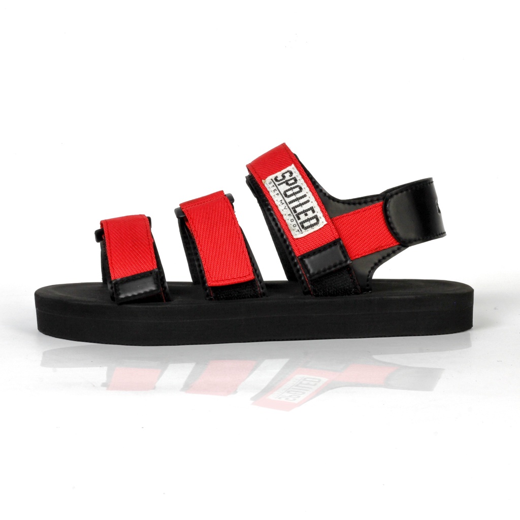 Spoiled - Fuji Yama 01 Sandal Cewek Wanita Perempuan Murah Sendal Tali Karet Sepatu Gunung Traveling Korea Casual Kekinian Tali Strap KZG Import Lokal Bandung Original Ori Cewe Kekinian Kasual Hak Tinggi Fashion-4