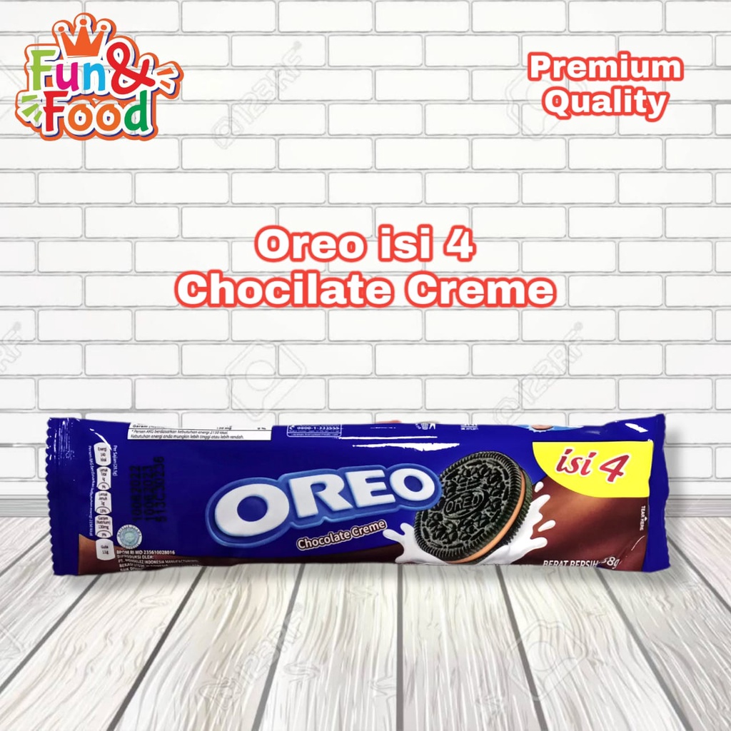 

Oreo Sandwich Chocolate Creme 38gr / Biskuit Oreo Krim Coklat isi 4 - 38gr