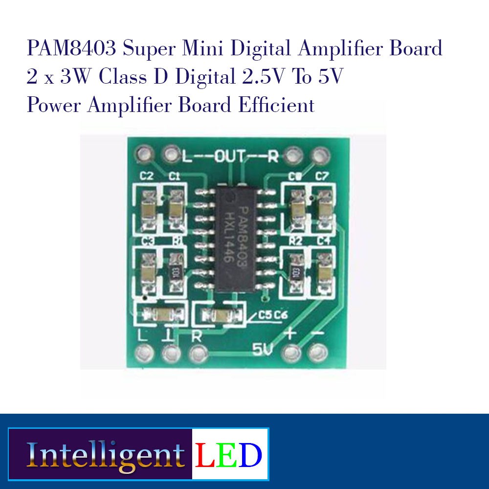 PAM8403 Super Mini Digital Amplifier Board 2x3W Class D Digital DC2.5V-5V