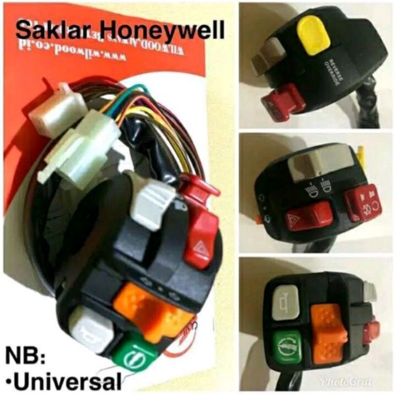 Saklar Set  Saklar kiri kanan Honeywell Kanan Domino Thailand Saklar Honeywell set